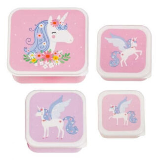 Lunch & snack box set: Unicorn