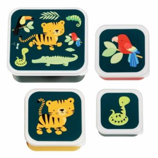 Lunch & snack box set: Jungle tiger