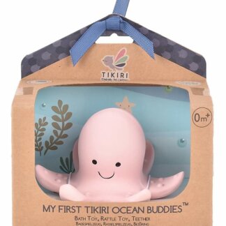 Octopus - Natural Rubber Baby Rattle & Bath Toy