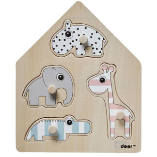 Peg puzzle Deer friends Colour Mix