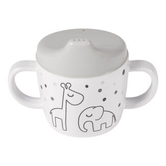2-handle spout cup Dreamy dots Grey