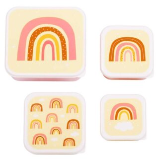 Lunch & snack box set: Rainbow